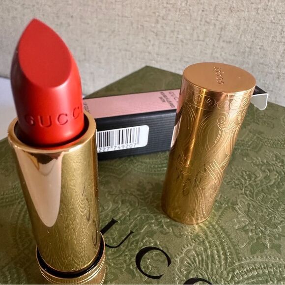 GUCCI ROUGE À LÈVRES SATIN LIPSTICK — JANET RUST 505 - Picture 10 of 17